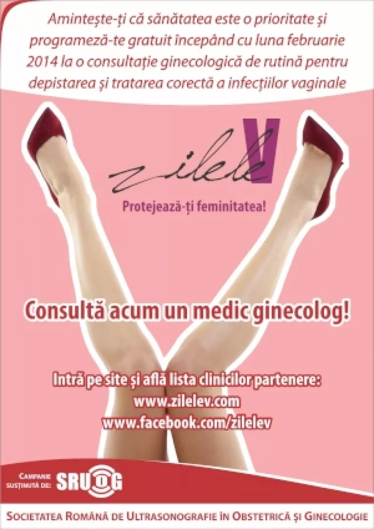 
60% dintre femeile consultate in cadrul campaniei nationale Zilele V – Protejeaza-ti feminitatea! au fost diagnosticate cu infectii vaginale

