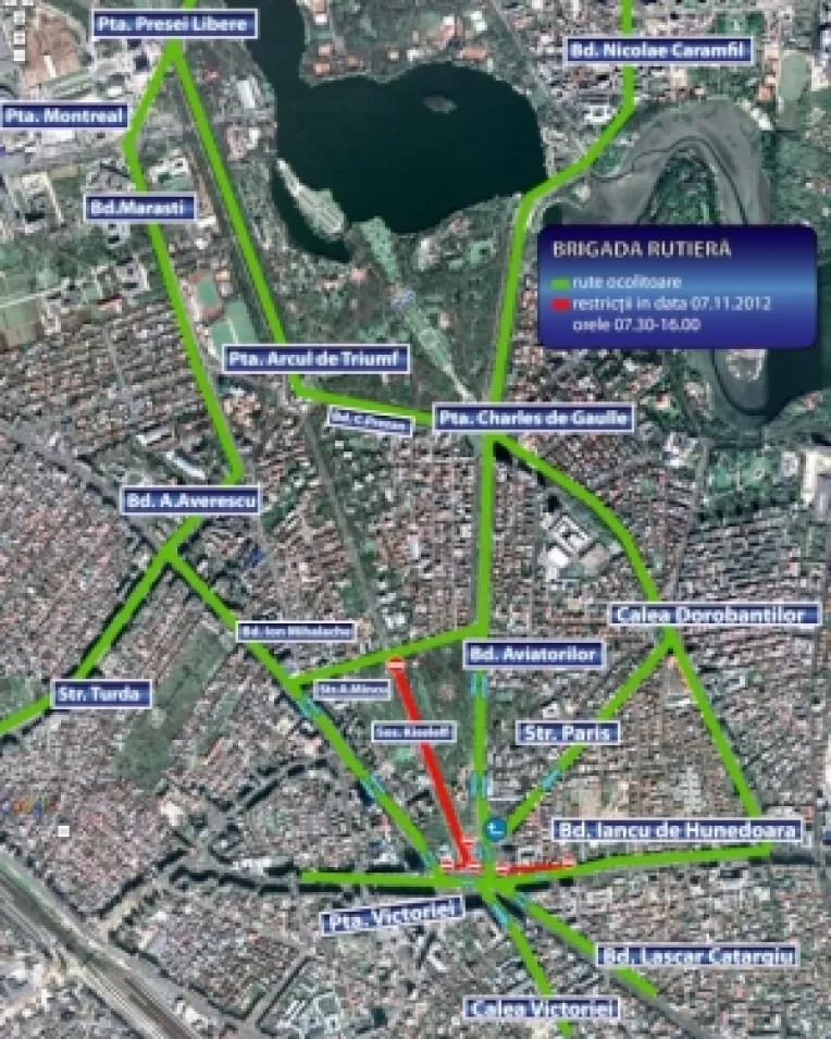 Agricultorii care cer subventii la nivel european blocheaza circulatia in Piata Victriei din Bucuresti. Rute alternative