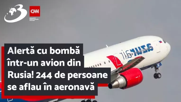 Alerta cu bomba intr-un avion din Rusia! 244 de persoane se aflau in aeronava