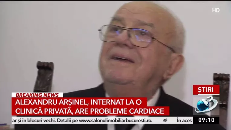 Alexandru Arsinel, din nou pe patul de spital. Momente de cumpana pentru maestru