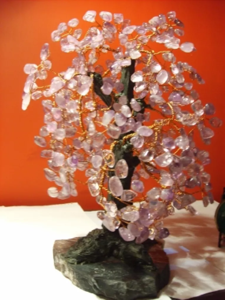 Anamaria Vidu: "Pomi din diverse cristale si un pom din ametist adus din Brazilia!"