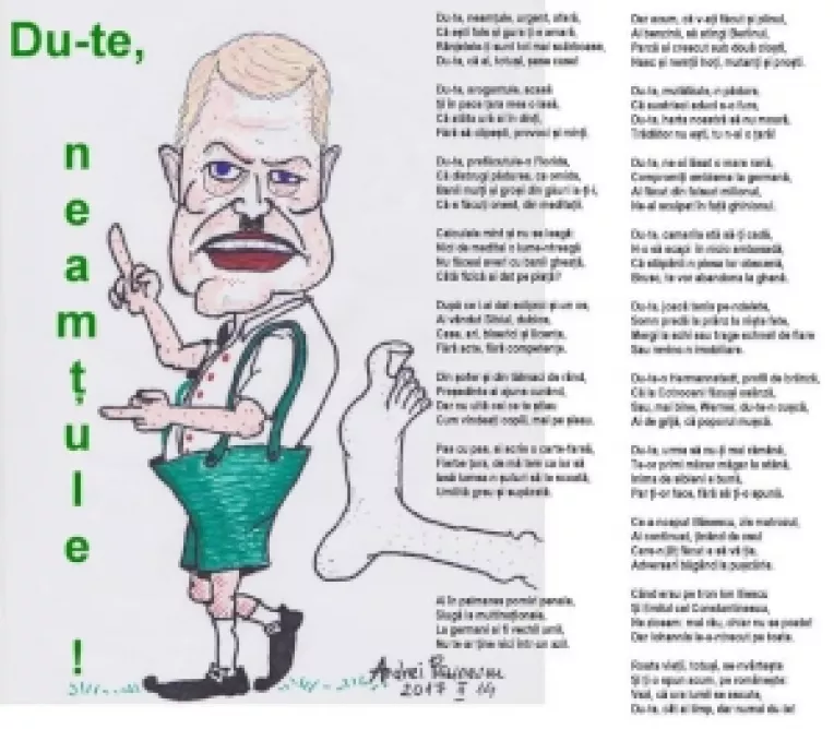 Andrei Paunescu il desfiinteaza pe Klaus Iohannis in versuri