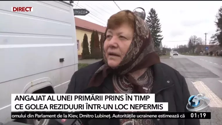 Angajatul unei primarii din Timis, prins cand deversa dejectii pe camp