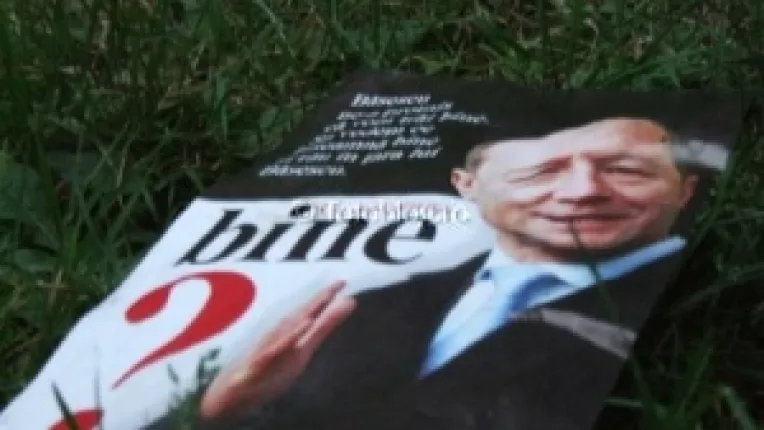 Basescu in opozitie cu tara: Un  dictator-caricatura