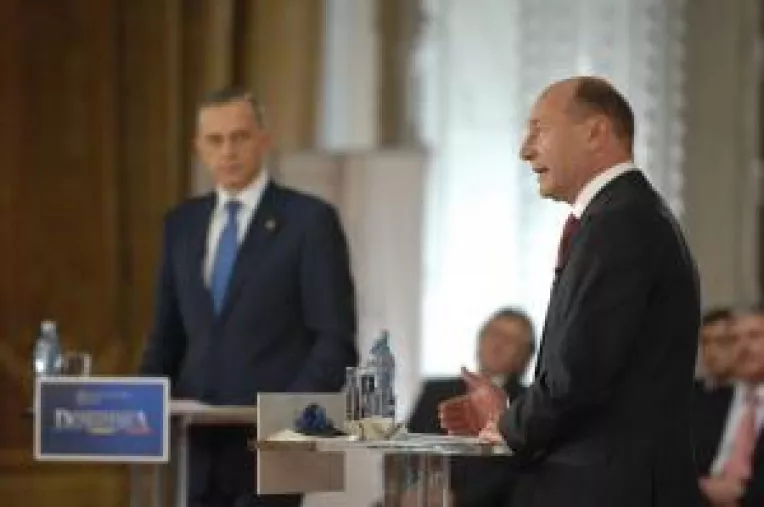 Basescu l-a batut pe Geoana si la voturi nule