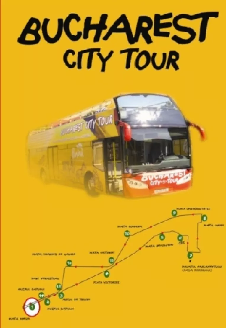 Bucharest City Tour: Turul Capitalei Romaniei cu autobuzul double-decker 