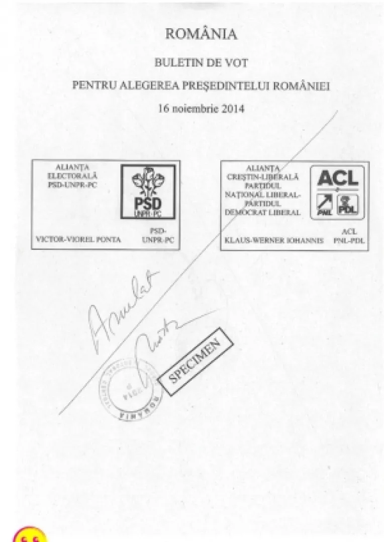 Buletinul de vot si sectiile de votare pentru turul al doilea al alegerilor prezidentiale