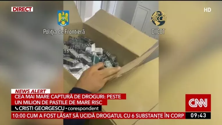 Cea mai mare captura de droguri: Peste un milion de pastile de mare risc