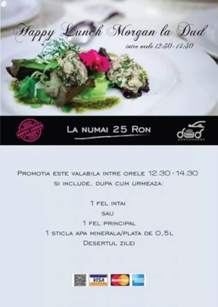 Cele mai rafinate preparate gastronomice, la Terasa Morgan la Dud