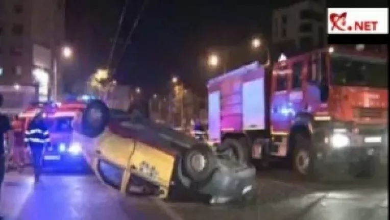 Ciocnire violenta intre doua autoturisme, in Cotroceni