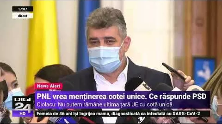 Ciolacu: Nu putem ramane singura tara din Europa cu cota unica