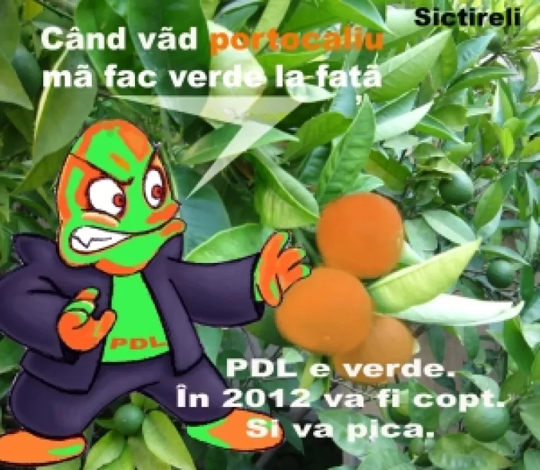 Clorofila din frunzulita doamnei Udrea vopseste PDL