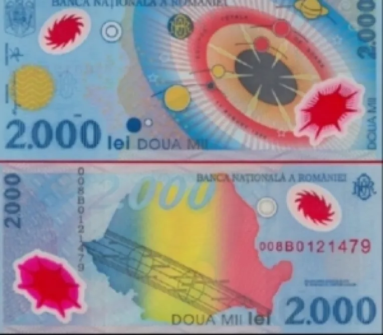 Colectionarii, interesati sa cumpere bancnote de 2.000 de lei cu eclipsa de soare