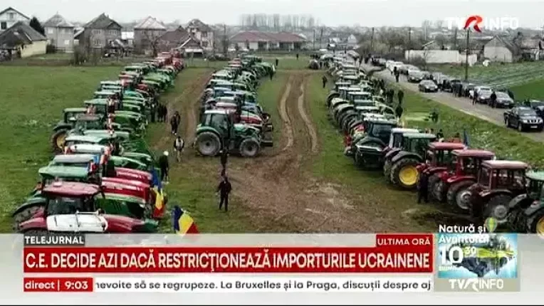 Comisia Europeana decide daca restrictioneaza importurile de produse agricole din Ucraina