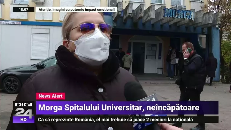 Cozi la morga Spitalului Universitar, unde rudele asteapta cu orele sa ridice trupurile celor dragi