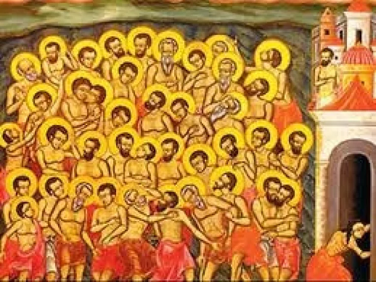 Credinciosii ortodocsi ii cinstesc azi pe Sfintii 40 de Mucenici si pe Mosii de iarna