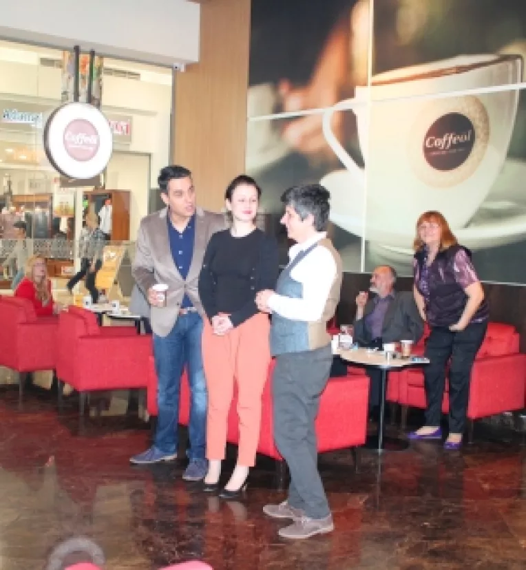 Cristi Brancu si Raluca Moianu au oferit cafea pentru un an