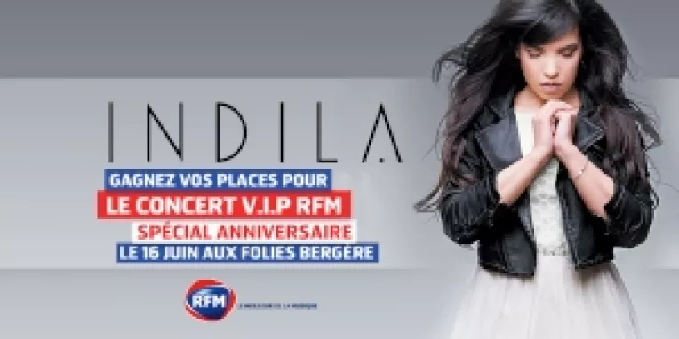 Cum puteti castiga bilete la concertul INDILA din 16 iunie, la Folies Bergere 