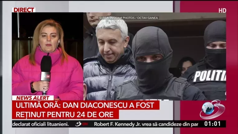 Dan Diaconescu a fost retinut pentru 24 de ore