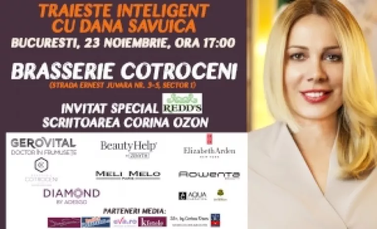 Dana Savuica a invatat sa traiasca inteligent mii de oameni in toata
tara!