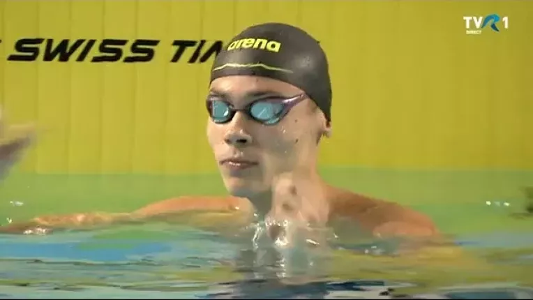 David Popovici a castigat finala probei de 100 m liber la Nationalele de natatie