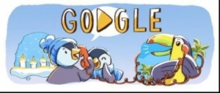 DECEMBER GLOBAL FESTIVITIES: Google a inceput pe 18 decembrie 2017 numaratoarea inversa pana la Craciun, cu un doodle de sezon