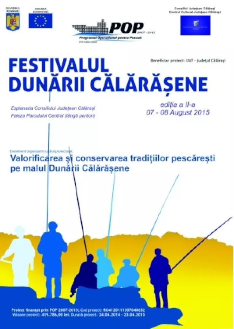 Distractie la Festivalul Dunarii calarasene, in zilele 7 si 8 August 2015