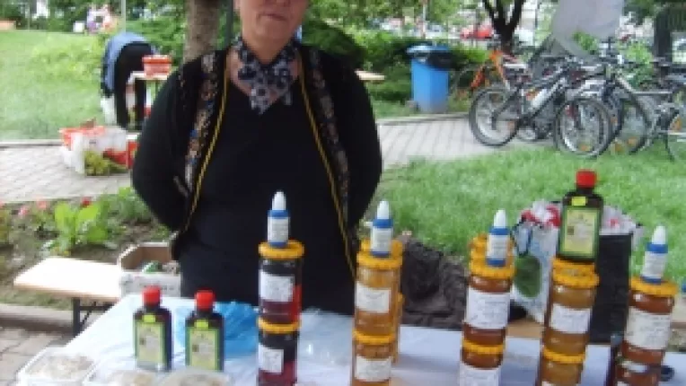 Elena Stan: "Miere de rapita, miere de salcam si propolis brut, la targul de la MTR!"
