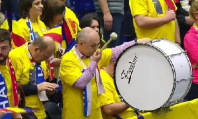 Emil Boc a fost sef de galerie la meciul de la Ostrava!