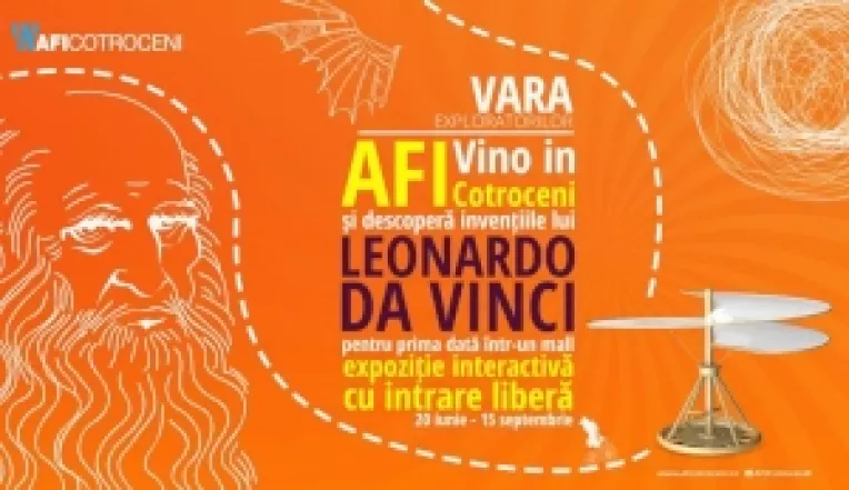 Expozitia MASINARIILE LUI LEONARDO DA VINCI din AFI Cotroceni