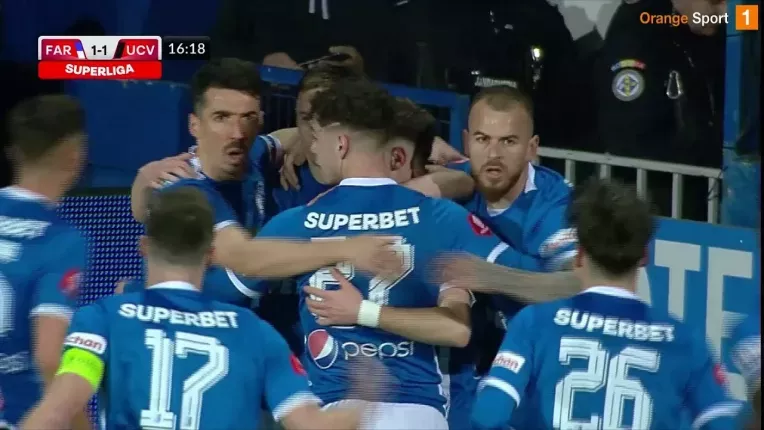 Farul - Universitatea Craiova 3-2. Meci nebun si goluri superbe la Ovidiu