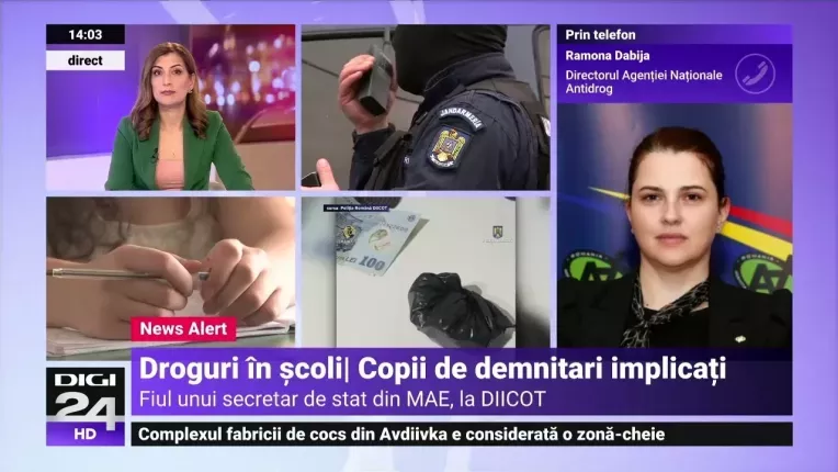 Fiul unui secretar de stat din MAE, complice la vanzarea de droguri din liceele de top din Bucuresti