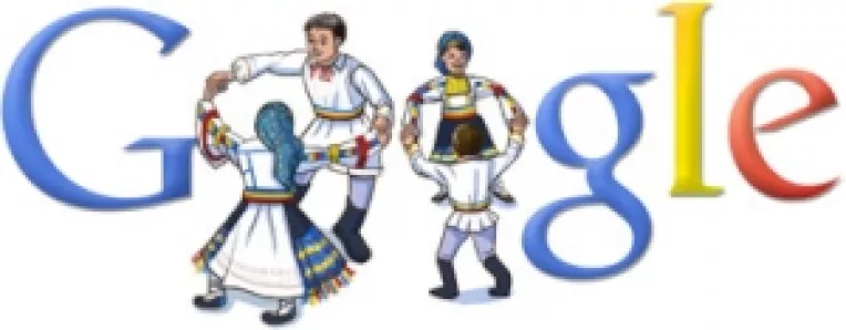 Google aniverseaza printr-un logo special ziua de 1 Decembrie, Ziua Nationala a Romaniei
