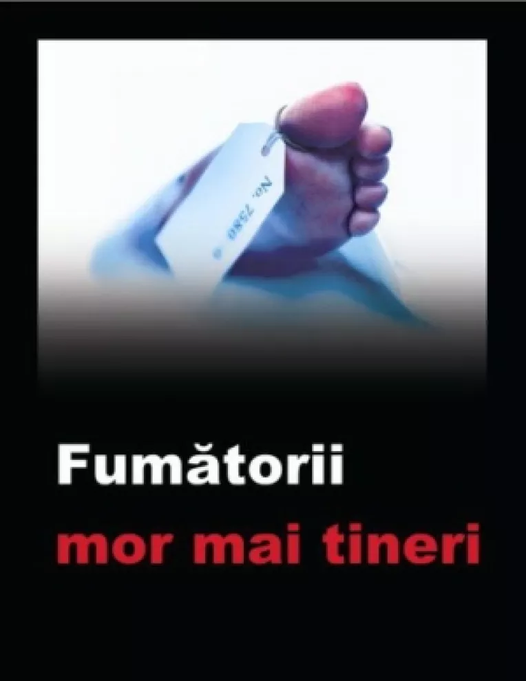 Imagini socante pe pachetele de tigari