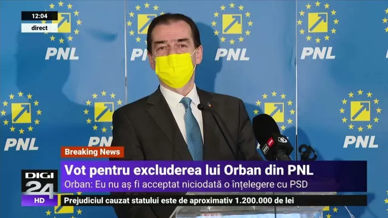 Ludovic Orban a fost exclus din partid. "Sunt liber sa construiesc o noua forta politica"