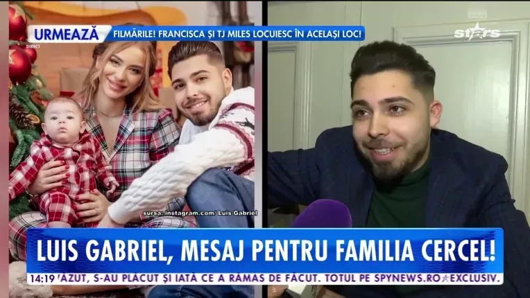 Luis Gabriel, mesaj pentru familia Cercel: E foarte important sa fii familist!