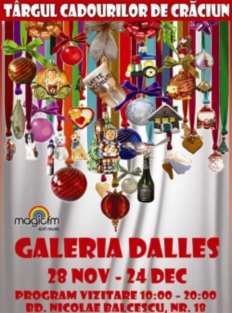 Manifest pentru cadouri cu stil: Sala Dalles se transforma in Galeria Cadourilor de Craciun!
