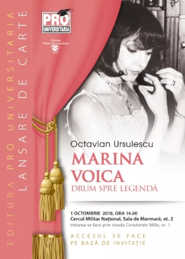 Marina Voica a sustinut un recital live, acompaniata de Fanfara Militara, la Palatul Cercului Militar National