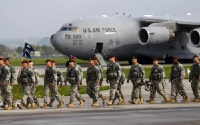 Militari din Fortele terestre ale SUA dislocate in Europa au plecat catre Baza Aeriana Mihail Kogalniceanu din judetul Constanta