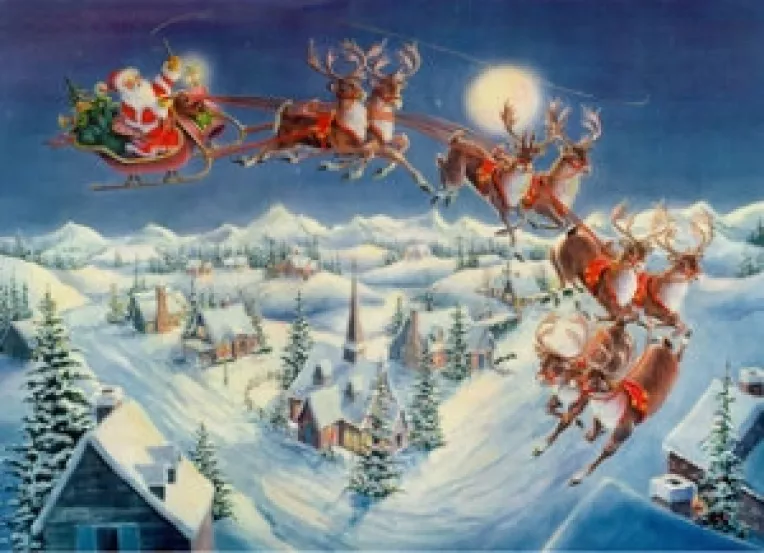 Mos Craciun vine negresit daca este asteptat