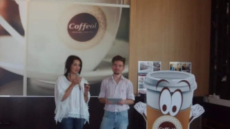 Nico a vrut sa afle mai multe despre povestea brandului Coffeol, la cafeneaua Coffeol din Ploiesti 