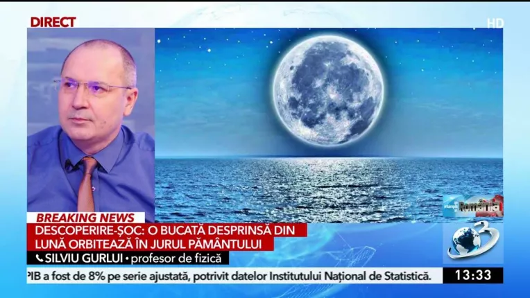 O bucata desprinsa din Luna orbiteaza in jurul Pamantului