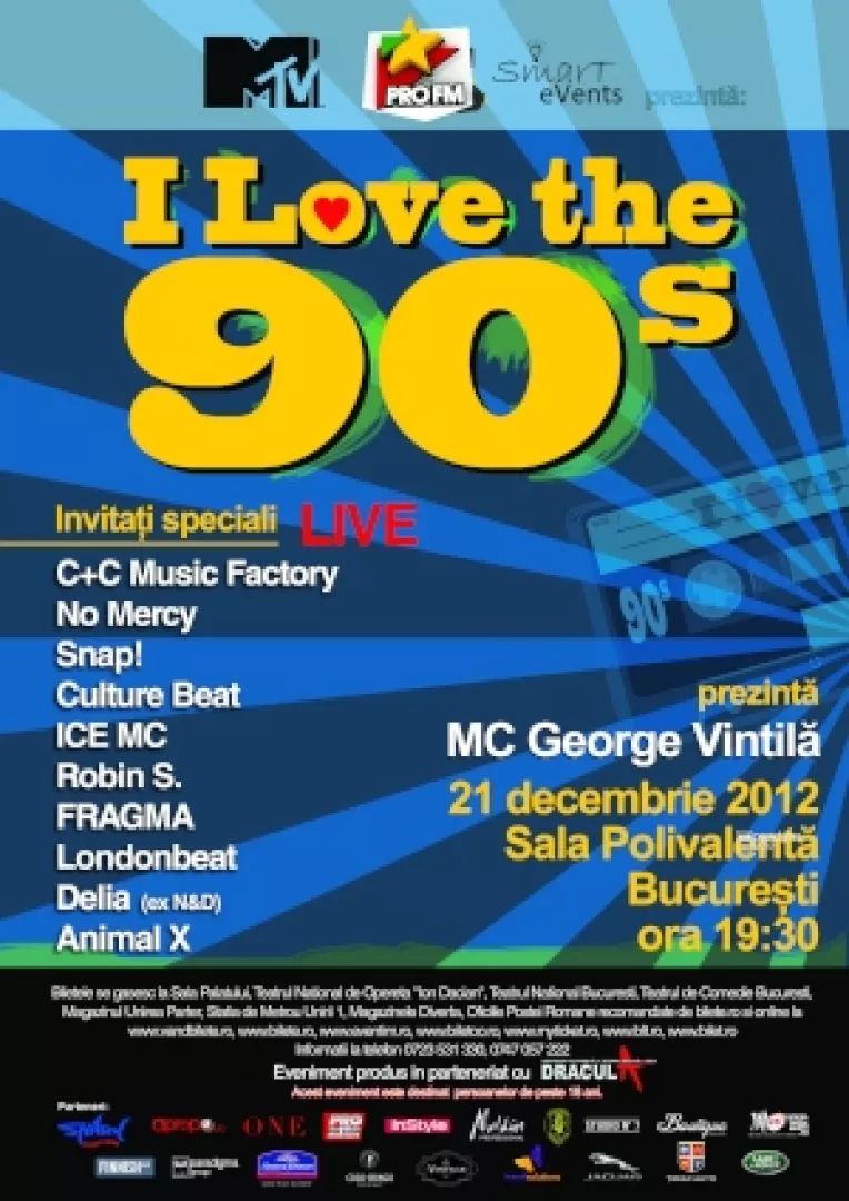 O decada exploziva, un concept de spectacol-petrecere european, la Sala Polivalenta
