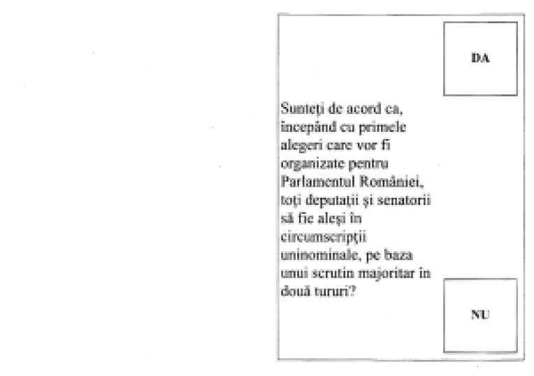 O sectie de votare, doua comisii, doua buletine de vot, doua urne
