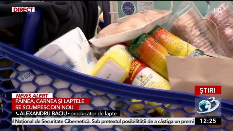 Painea, carnea si laptele se scumpesc din nou