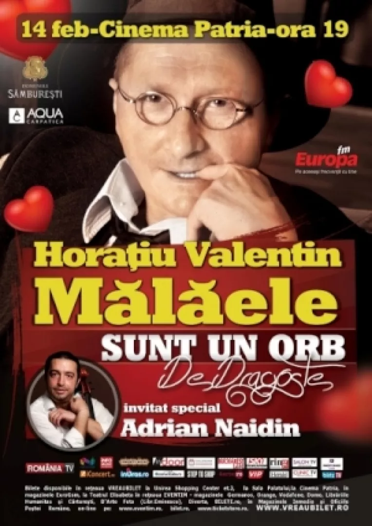 Premiera spectacolului "Sunt un Orb. De Dragoste", cu Horatiu Malaele si Adrian Naidin