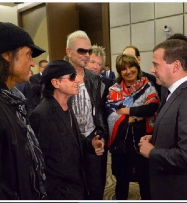 Premierul Rusiei, fan Scorpions!