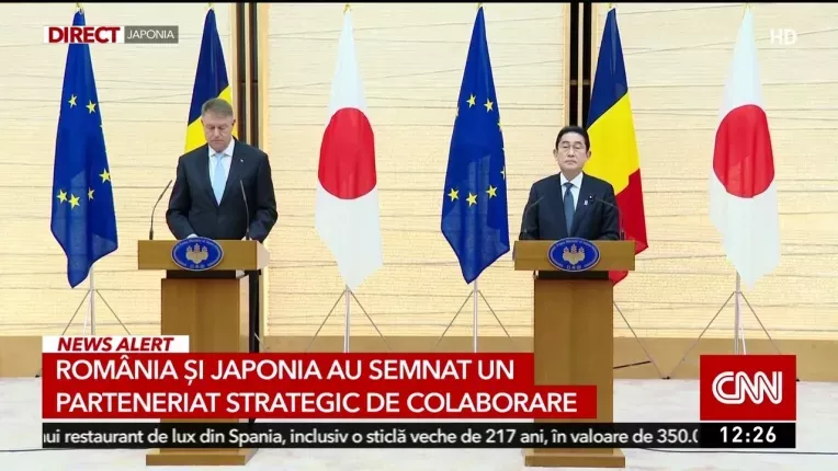 Presedintele Klaus Iohannis s-a intalnit in Japonia cu premierul acestei tari, Fumio Kishida