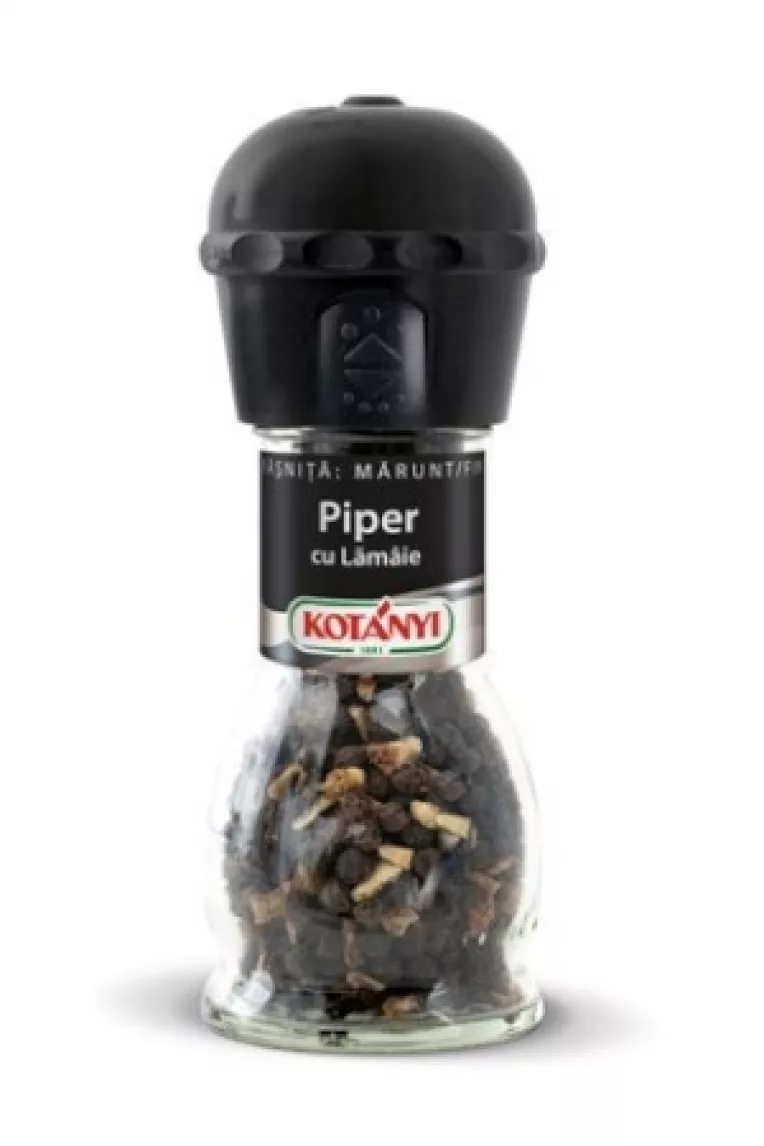 Rasnita cu piper si lamaie de la Kotanyi, un must have rafinat si natural al preparatelor din peste si al salatelor