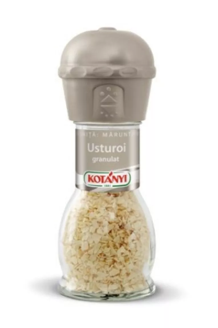 Rasnita cu usturoi granulat de la Kotanyi imbogateste gustul sosurilor, legumelor si al preparatelor din carne 